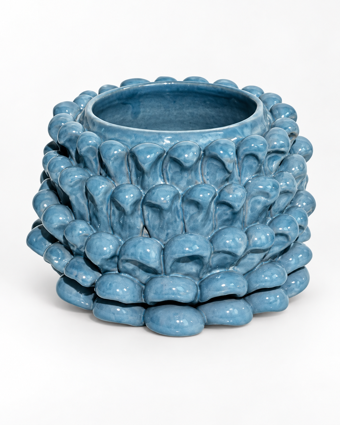 Blue Petal Cluster Vase